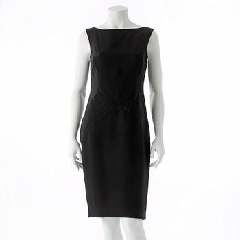 RALPH LAUREN, a two-piece black dress consisting of jacket and dress.