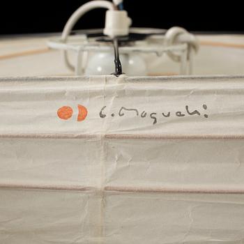 ISAMU NOGUCHI, ljusskulptur / taklampa, Akari, modell "33N", tryckt sign.