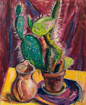 128. Yrjö Saarinen, CACTUS AND PITCHER.