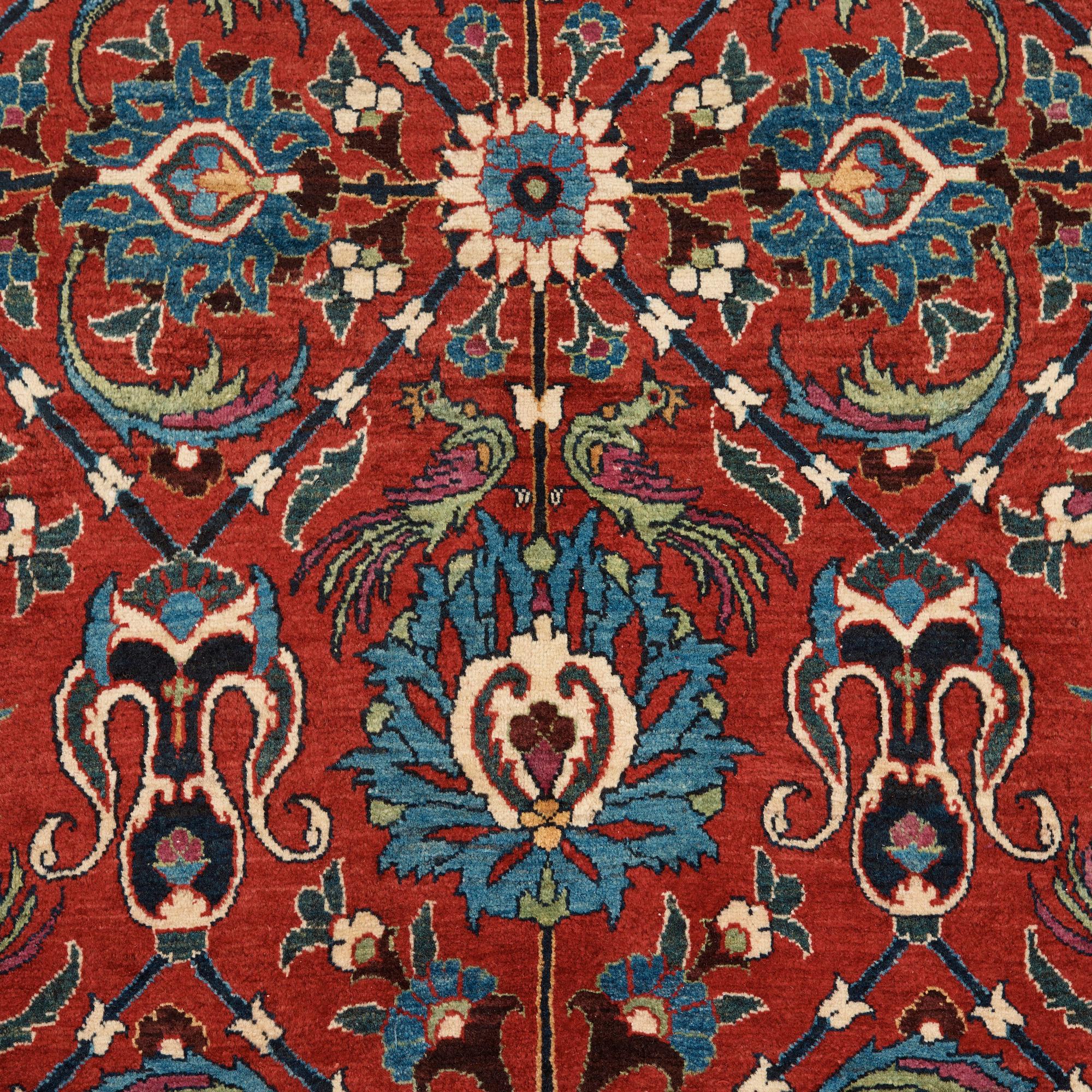 A CARPET. A semi-antique Veramin probobly. 303-311 x 208,5 cm.
