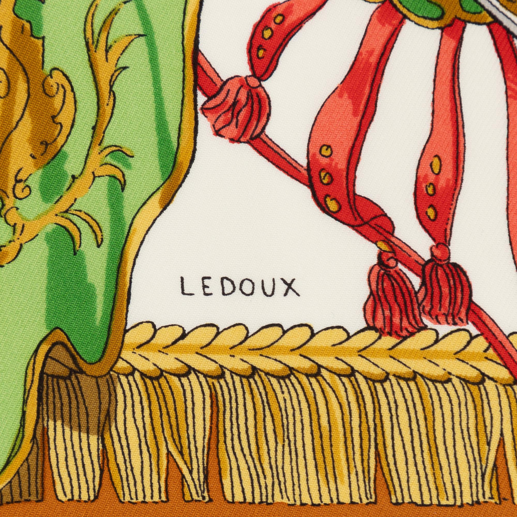 Hermès, scarf, "Caparaçons de la France et de l'Inde".