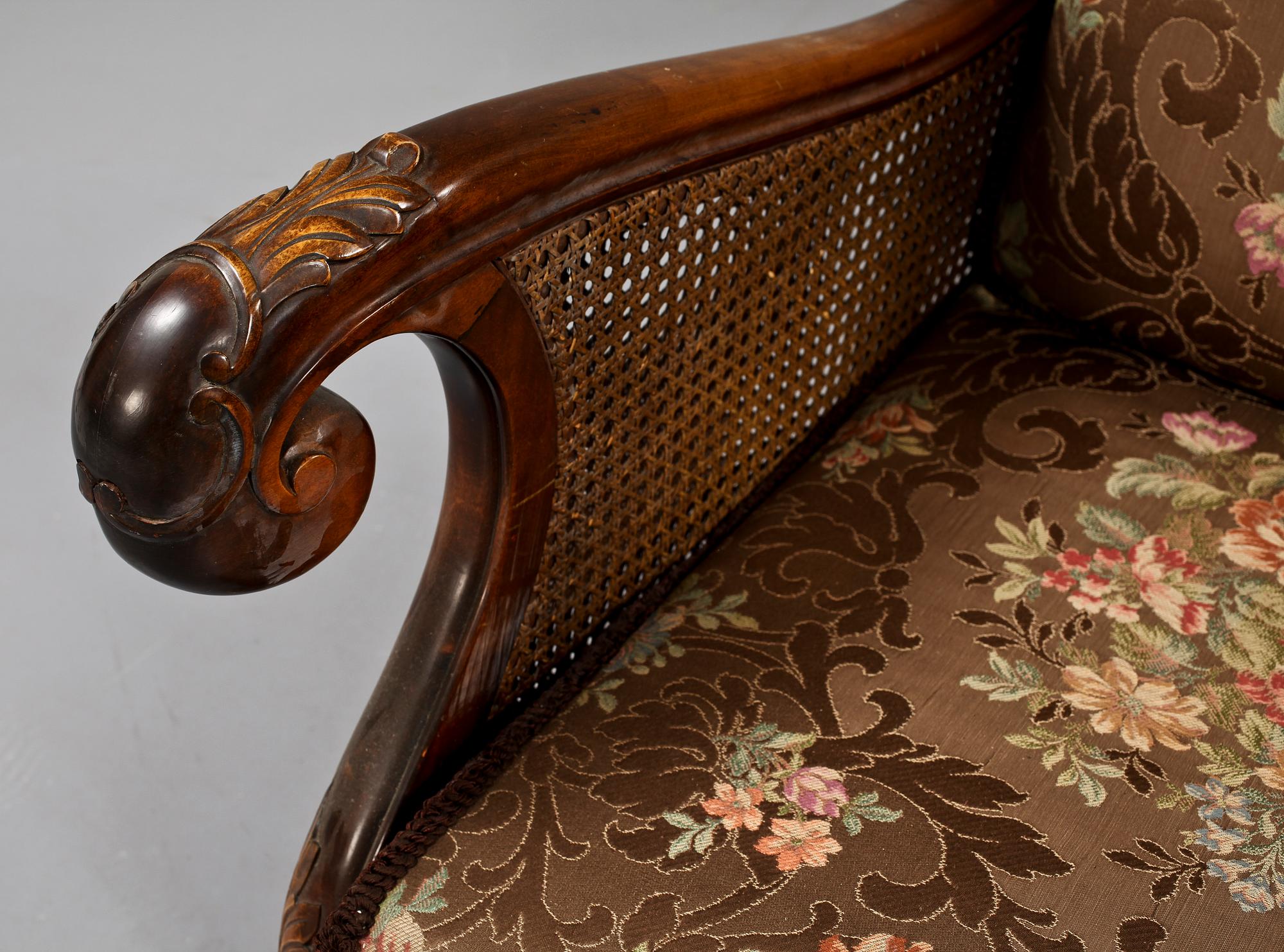 FÅTÖLJER, ett par, Chippendalestil, 1900-talets första hälft.