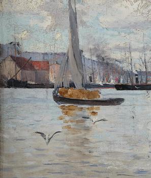 Axel Lindman, "Skeppsbron" (Stockholm).
