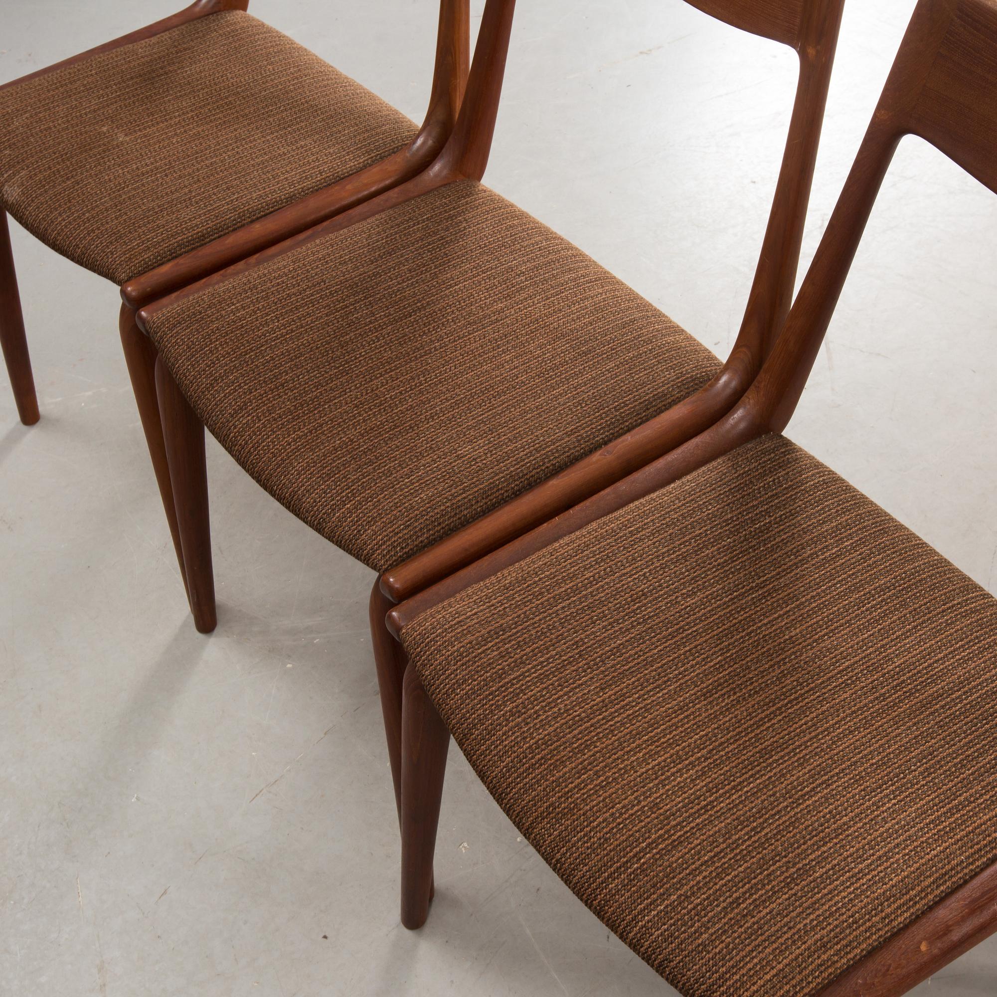 MATGRUPP, 5 delar "Boomerang". Design Alfred Christensen för Slagelse möbelverk, Danmark. 1960-tal.