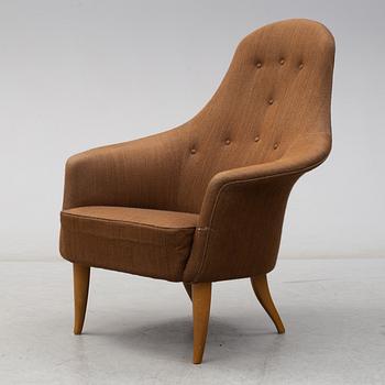 A 'Lilla Eva' easy chair by Kerstin Hörlin-Holmquist for Nordiska Kompaniet, mid 20th century.