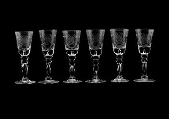 SNAPSGLAS, 6 st, 1900-talets första hälft.