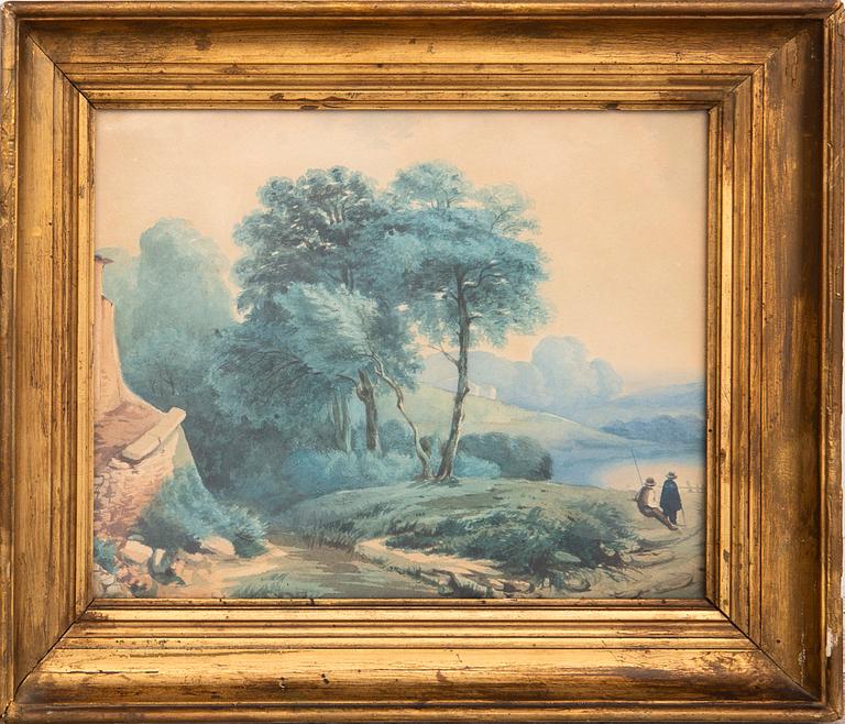 Unknown artist, landscape motif, 19th century.