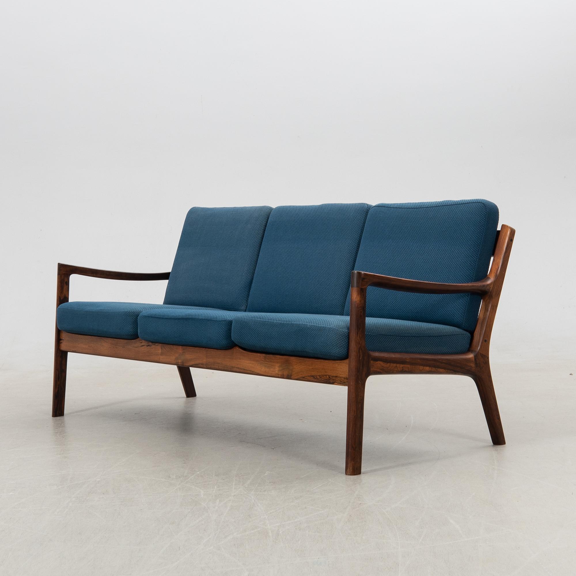 Ole Wanscher, Sofa and armchair "Senator" 166/169 France & Son Cado Denmark 1960s.