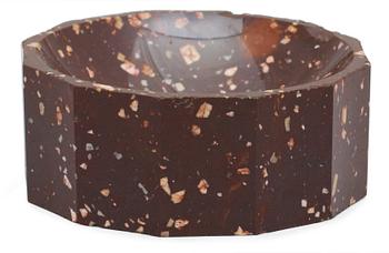 A Swedish early 19th century porphyry salt.