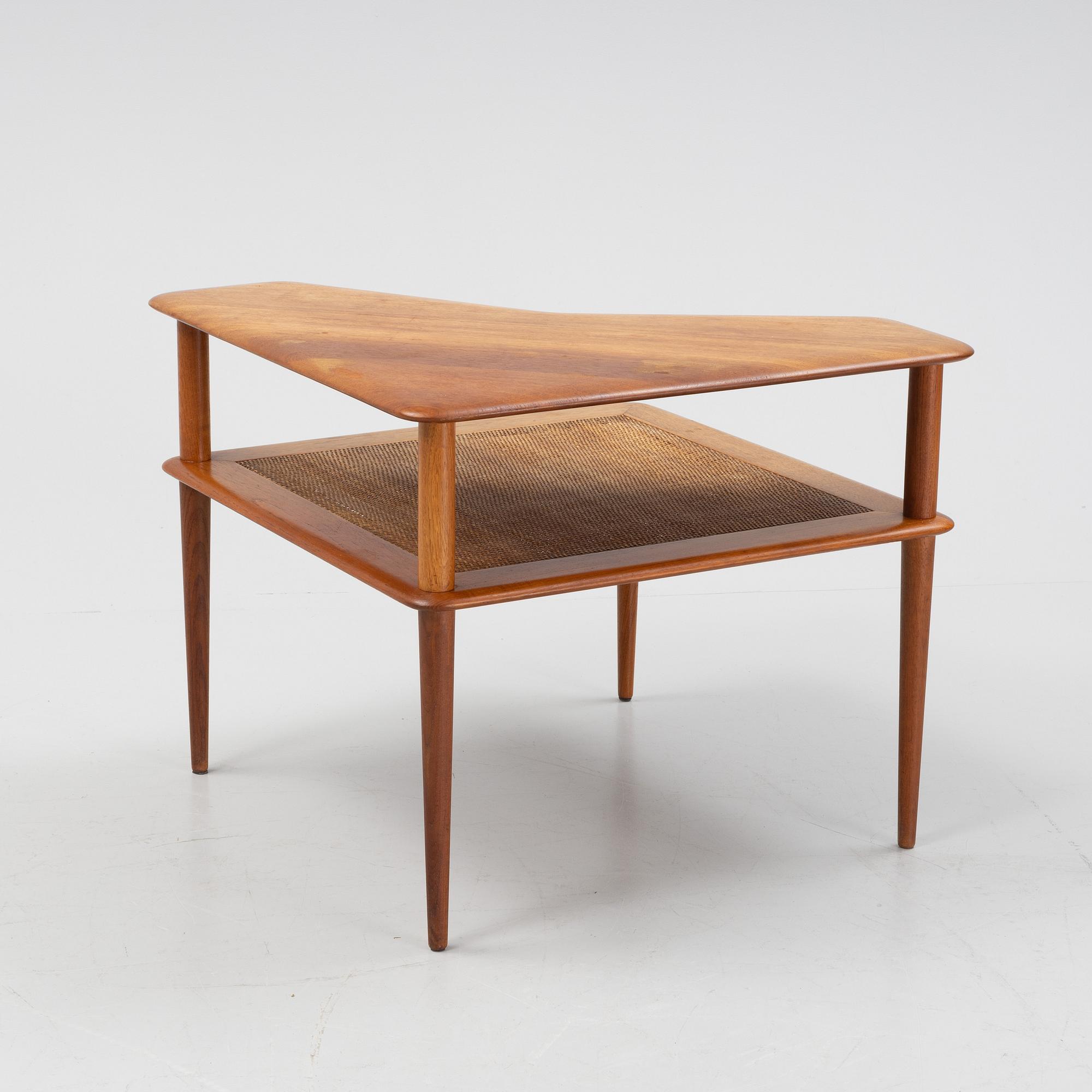 Peter Hvidt & Orla Mølgaard Nielsen, hörnsoffa med bord 3 dlr, "Minerva", France & Daverkosen Danmark 1950-tal.