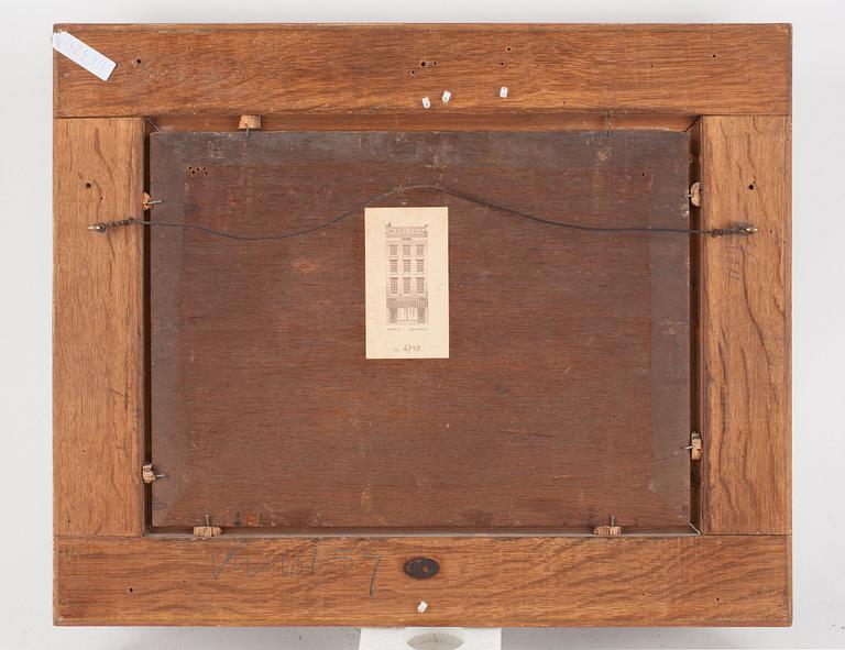 Christiaan Lodewijk Willem Dreibholtz, Ships on a canal in front of a castle.