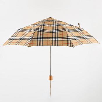 Burberry, an umbrella.