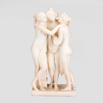 FIGURIN, alabaster, 1900-luvun alku.
