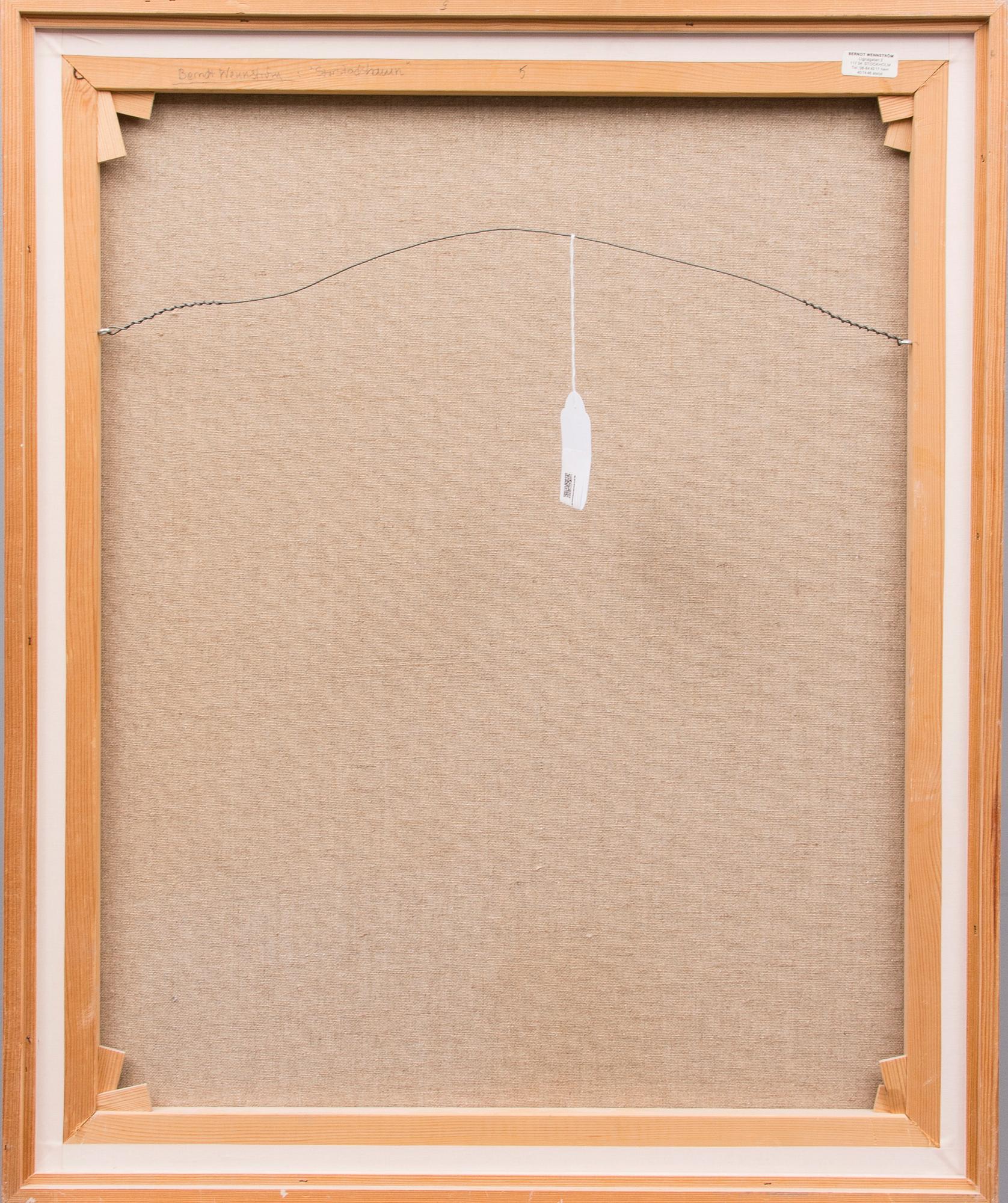 BERNDT WENNSTRÖM, olja på duk, monogramsignerad, daterad -91.