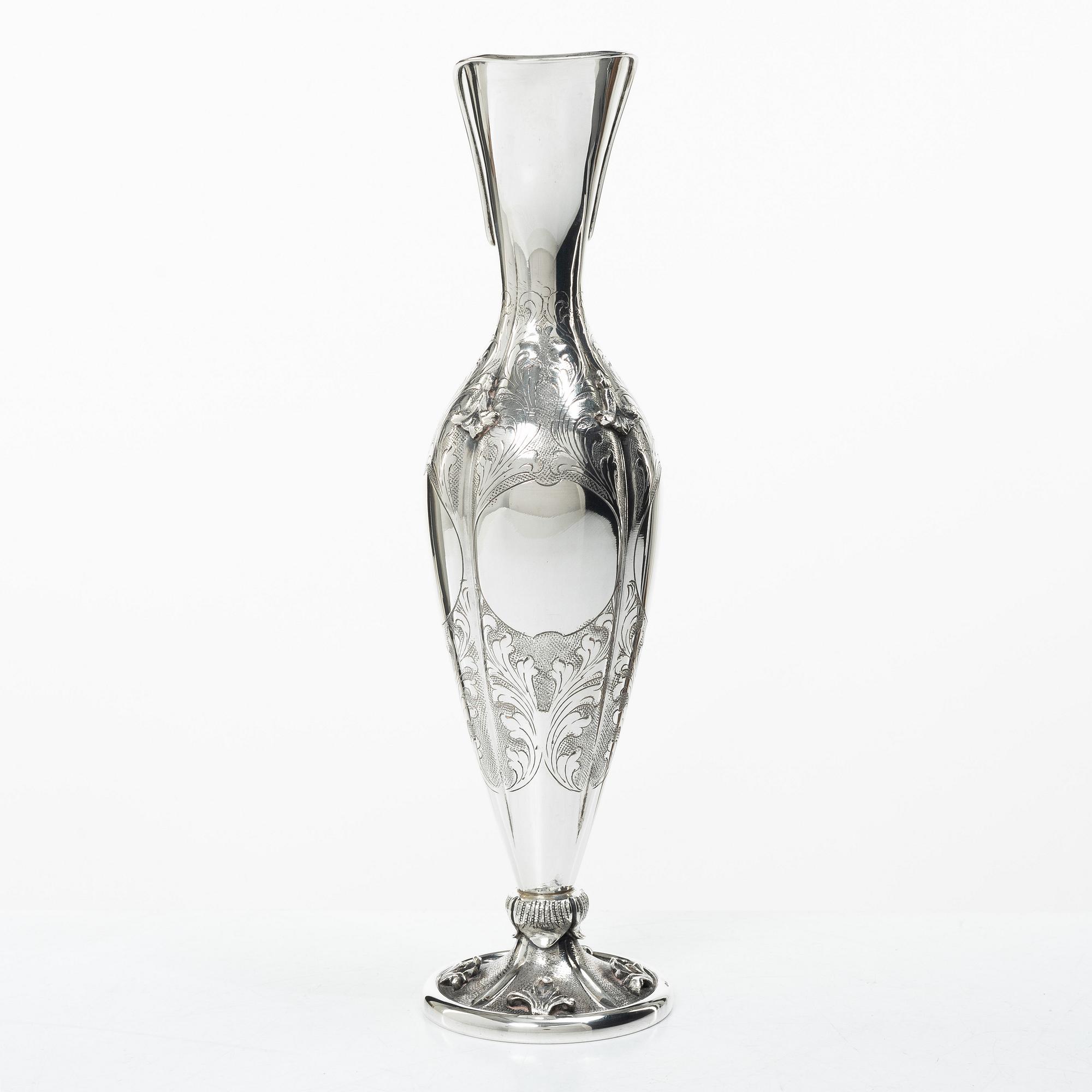 Jug, silver, Swedish import mark, 20th century.
