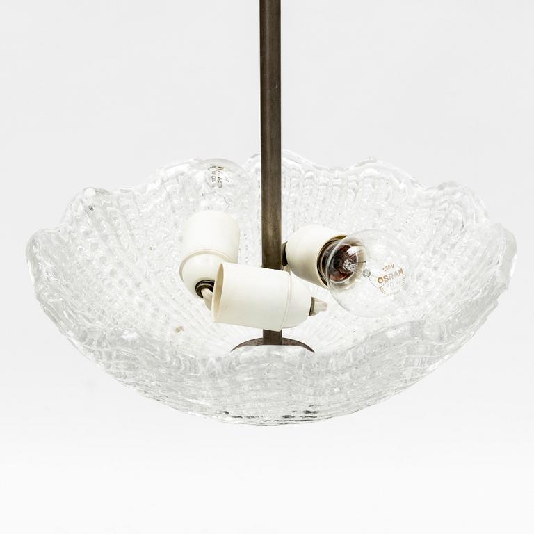 Ceiling lamp, likely from Orrefors, 1940s/50s.