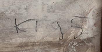 Kain Tapper, guassi ja sekatekniikka, signeerattu ja päivätty -95.