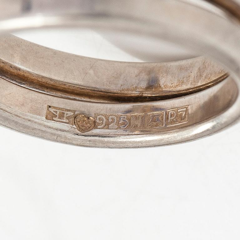 Elis Kauppi, ring, kalcedon, silver.