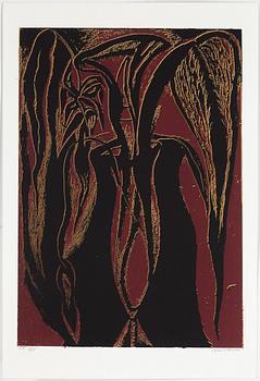 CHANNA BANKIER, mapp med 8 färgserigrafier, signerade och numrerade EA 7/25 .