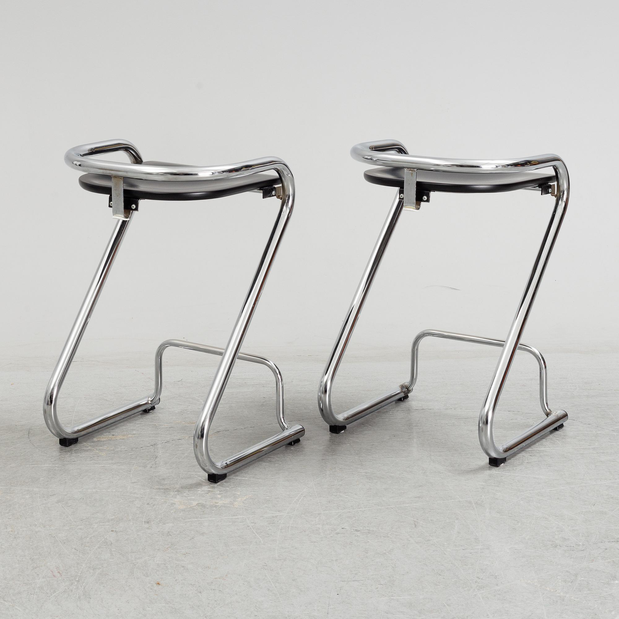 BARSTOLAR, 6 st, "S70-3", Börge Lindau och Bo Lindekrantz, Lammhults.