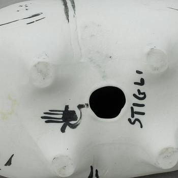 FIGURIN, stengods, "Springare", Stig Lindberg, Gustavsbergs studio, tillverkad mellan 1952-1972.