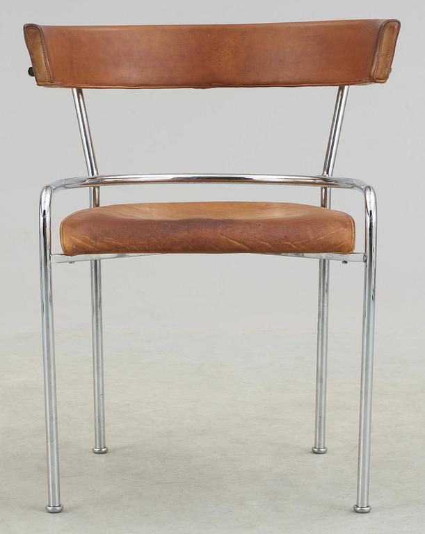 A Gunnar Asplund 'GA-1' chrome plated chair, Källemo post 1988.