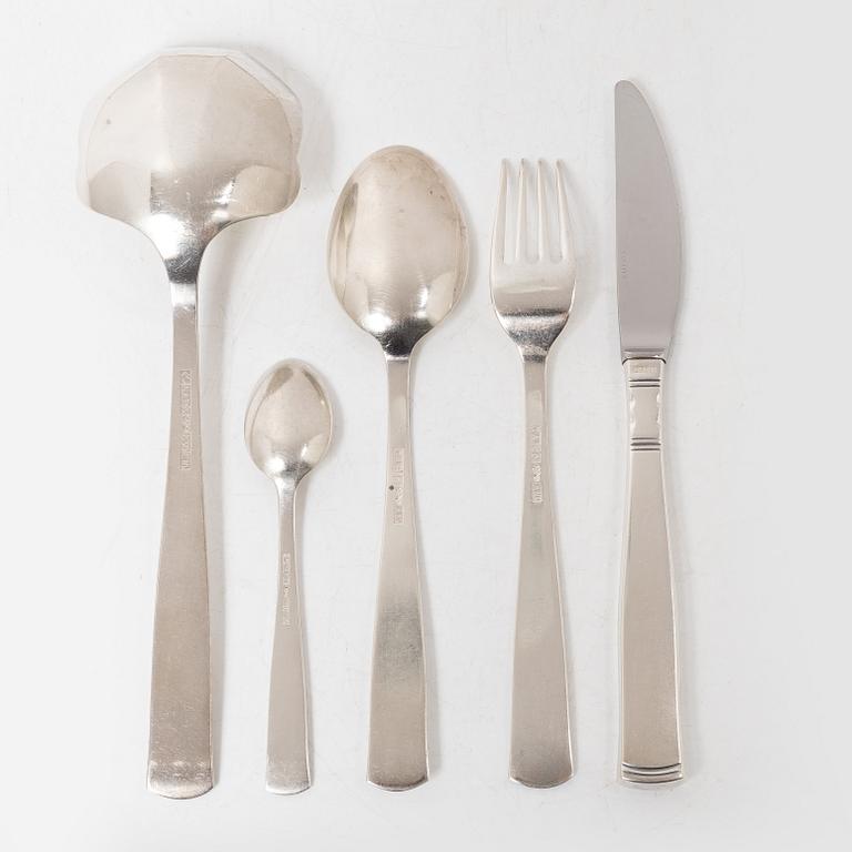 Jacob Ängman, a 49-piece silver cutlery service, 'Rosenholm', GAB, Eskilstuna, 1975-79.