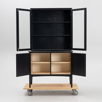 Kerstin Hörlin-Holmquist, sideboard samt vitrinskåp, "Charlotte", Asko, Finland, 1970-tal.