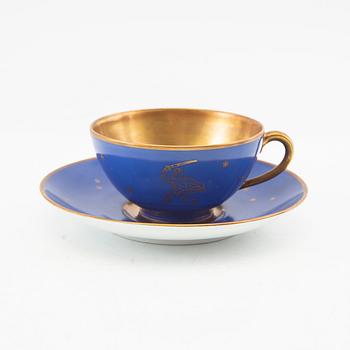 Edward Hald, coffee service 26 pcs Karlskrona early 20th century porcelain.