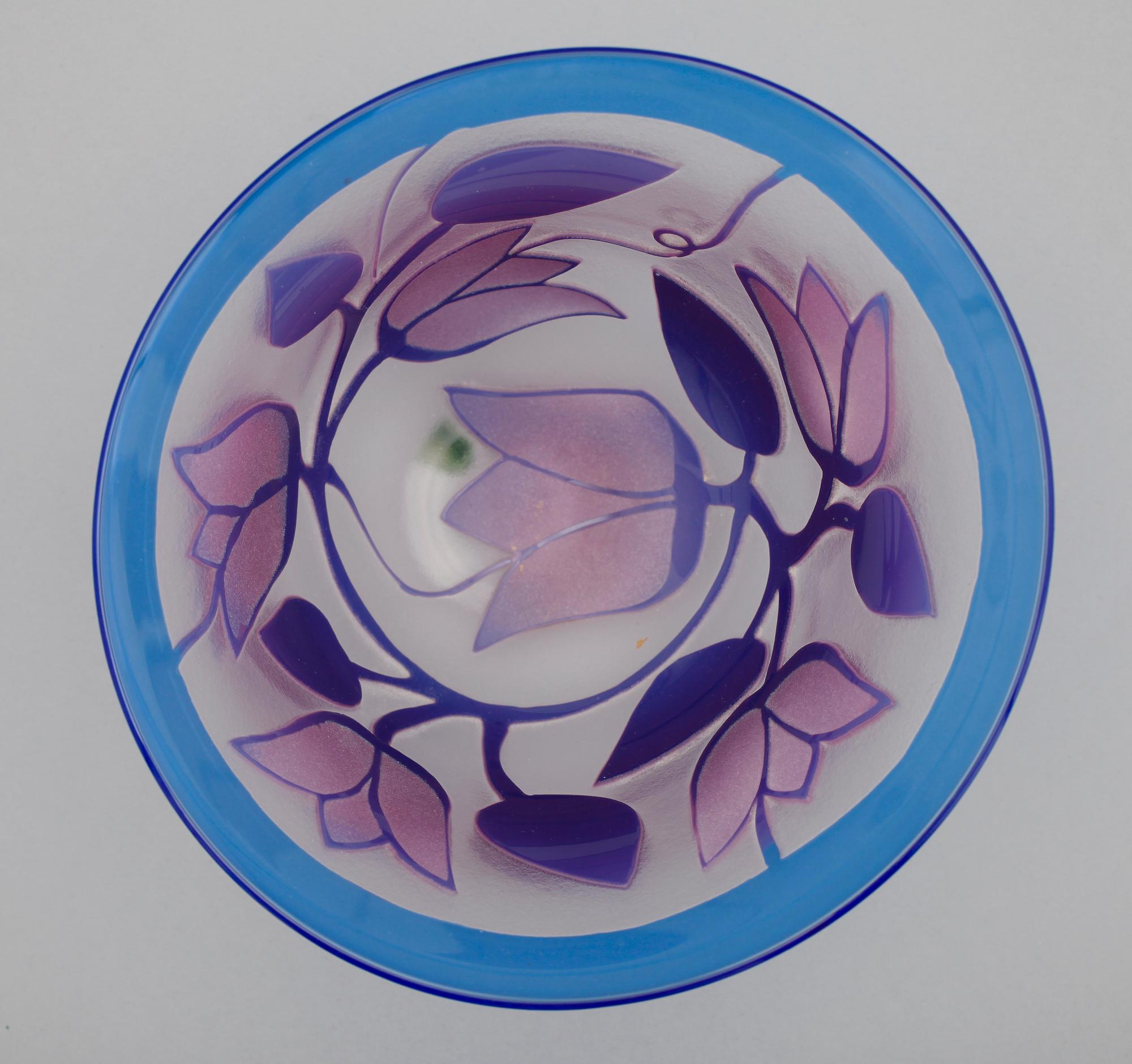 SKÅL, glas, Bertil Vallien, Åfors.