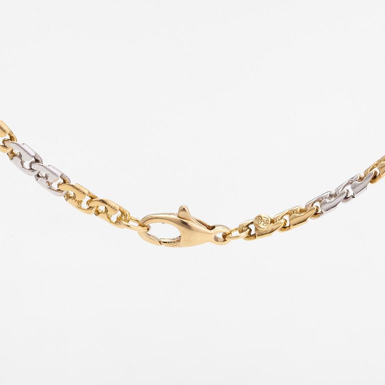 Halsband, 18K guld/vitguld.