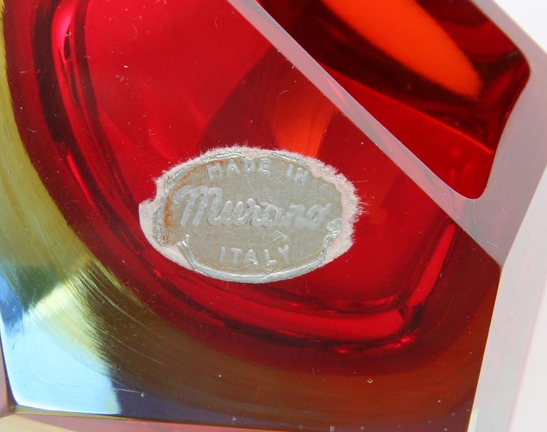 VAS och SKÅL, glas, Murano, Italien.