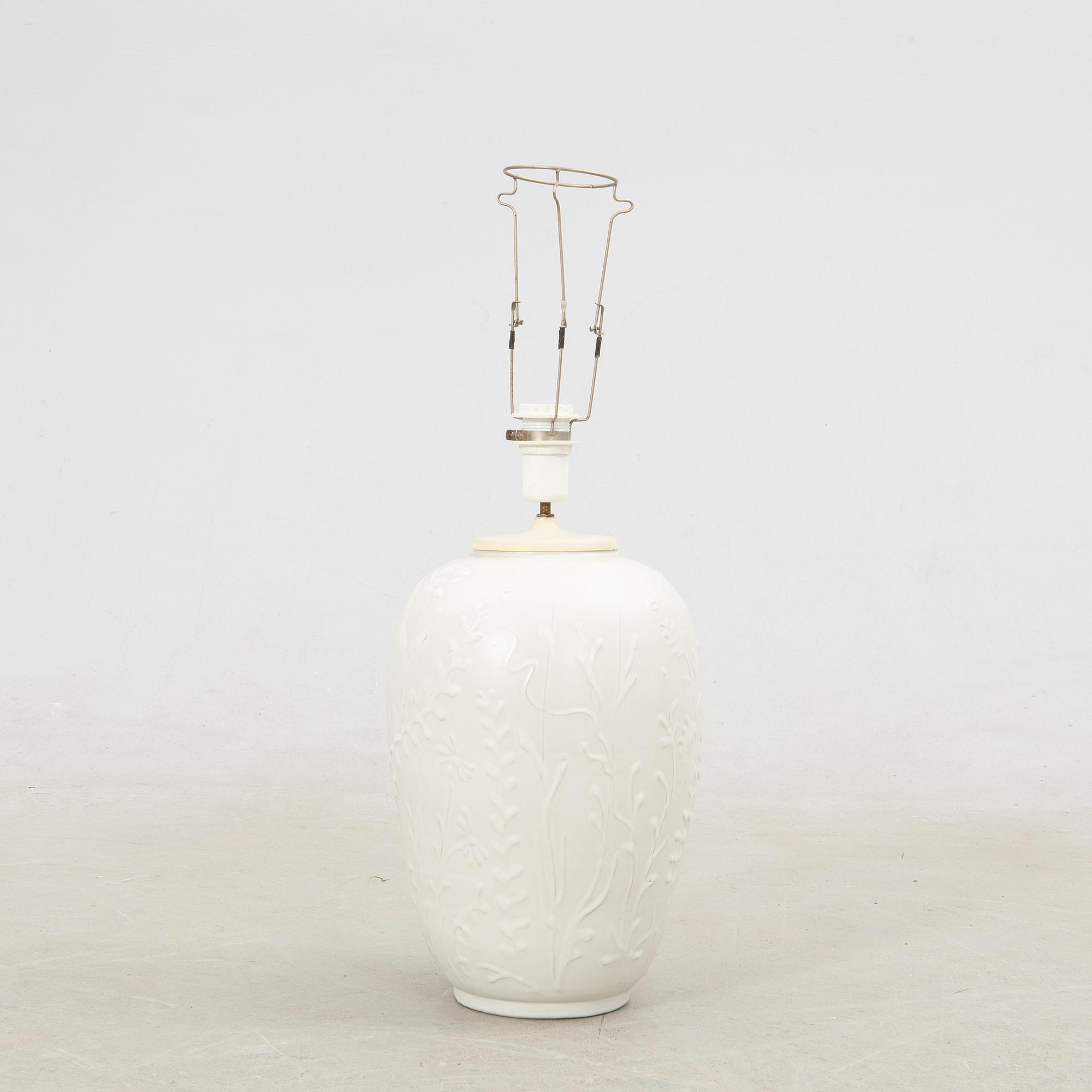 Table lamp Nittsjö 1940s/50s stoneware.