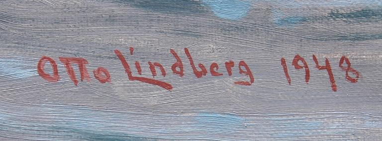 OTTO LINDBERG, olja på duk. Sign och dat 1948.