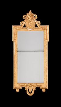 471. A Gustavian mirror dated 1777.
