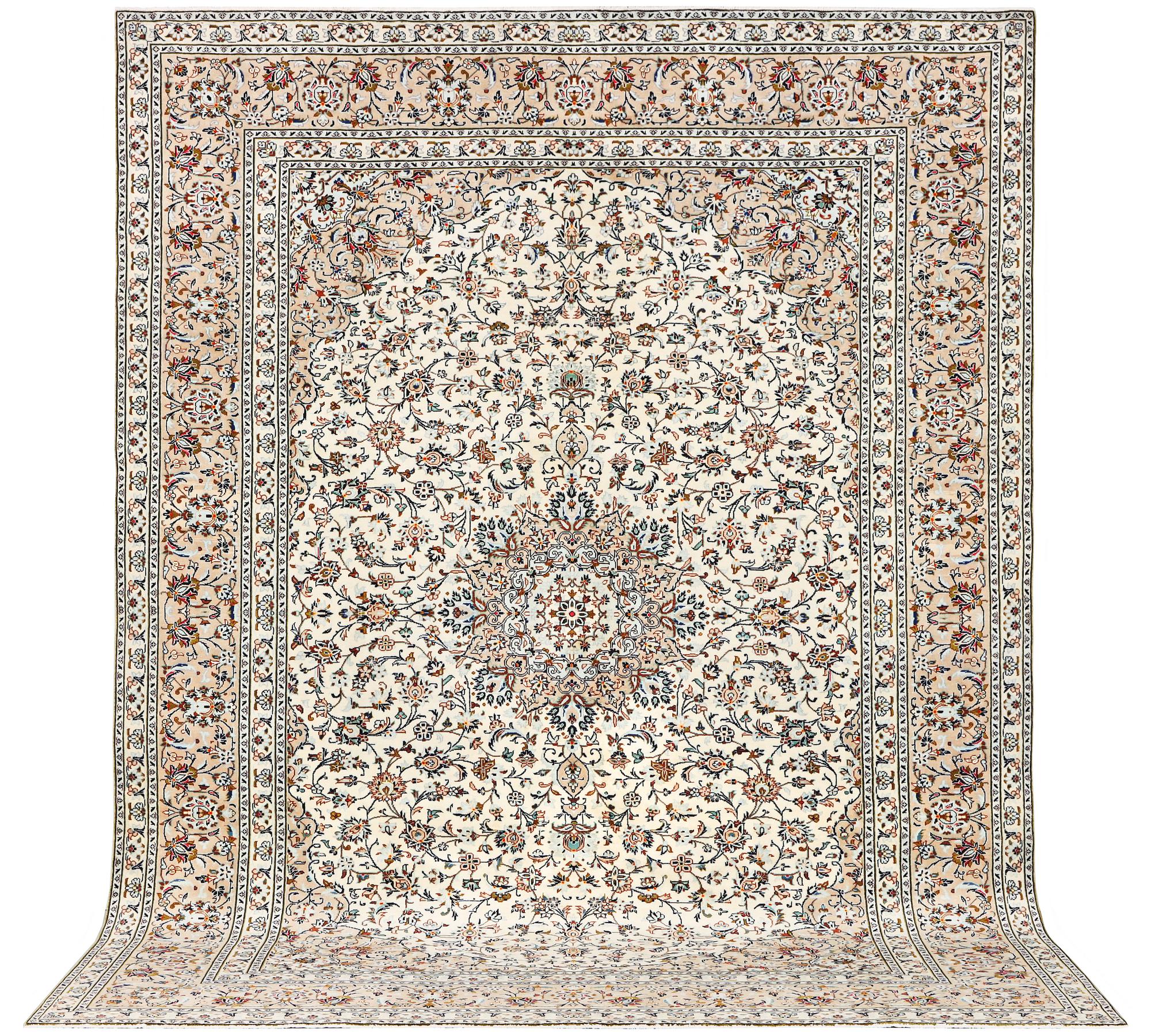 A Kashan carpet, c. 403 x 300 cm.