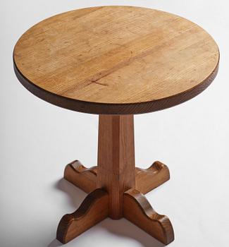 Nordiska Kompaniet, a stained pine "Lovö" table, 1940s.