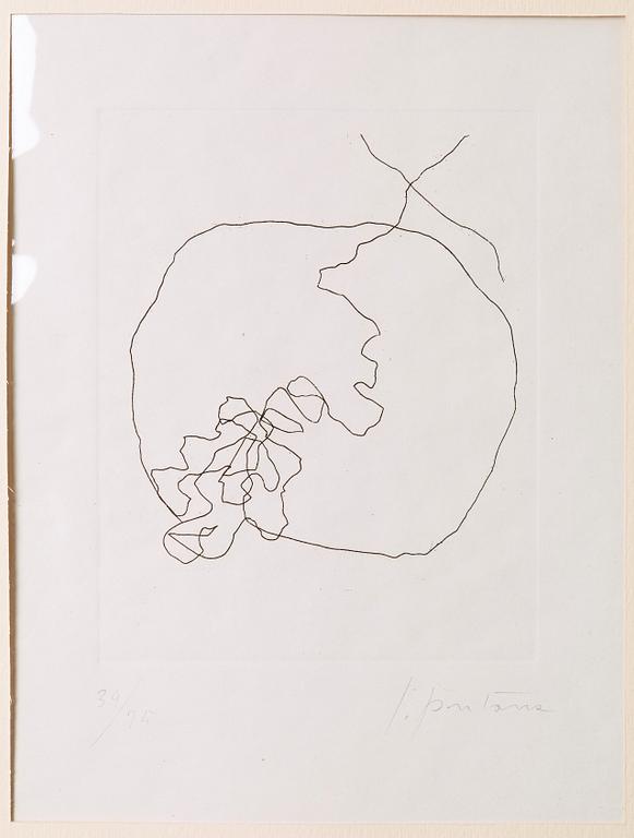 Lucio Fontana, LUCIO FONTANA, "Dix eaux-fortes. L'Épée dans l'eau" (Alain Jouffroy), ur serien: "Antologia internazionale dell'incision.