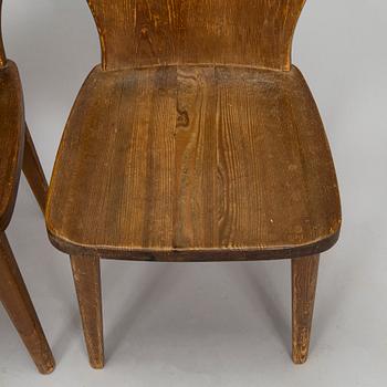 Werner West, a set of four 1930s 'Leo' chairs for Oy Stockmann Ab, Keravan puusepäntehdas, Finland.