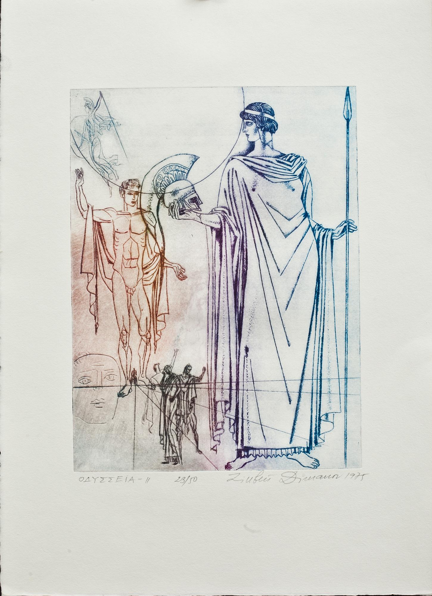 LJUBEN DIMANOV, färglitografier, 21 st. Signerade och numrerade 23/50. Daterade 1975.