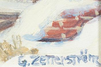 Gunnar Zetterström, oil on panel, signed.