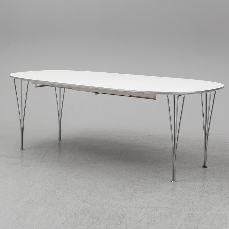PIET HEIN & BRUNO MATHSSON, a 'Superellips' dining table, Fritz Hansen, Denmark.