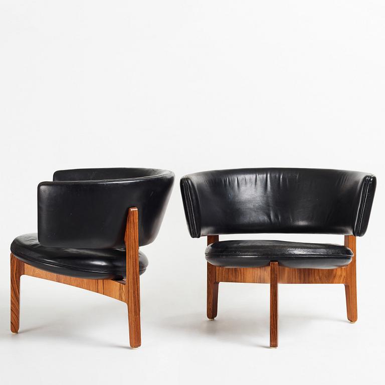 Sven Ellekær, fåtöljer, ett par, Chr. Linneberg Møbelfabrik, Danmark, 1960-tal.