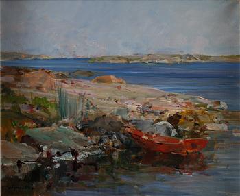 HUGO ÖFVERSTRÖM, olja på duk, signerad.