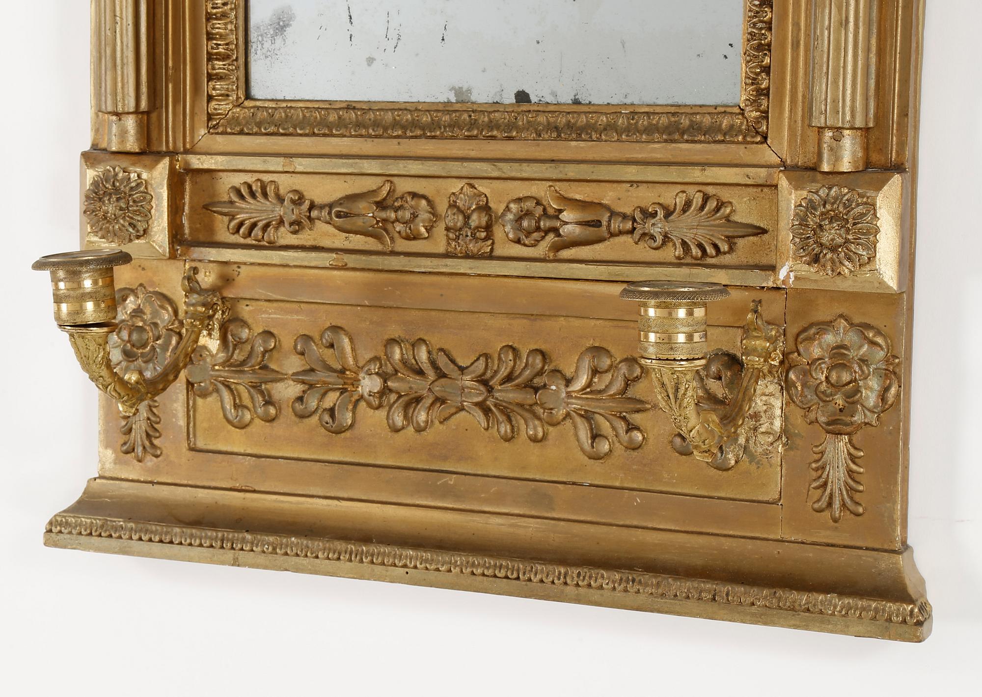 SPEGELLAMPETT, senempire, 1800-talets mitt.