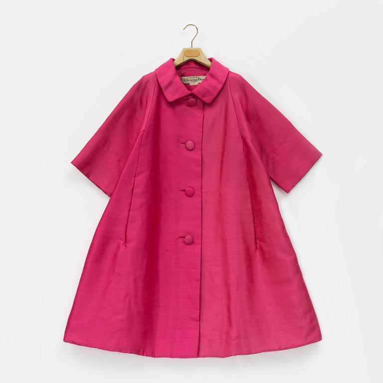 Christian Dior, a vintage silk coat, 1968.