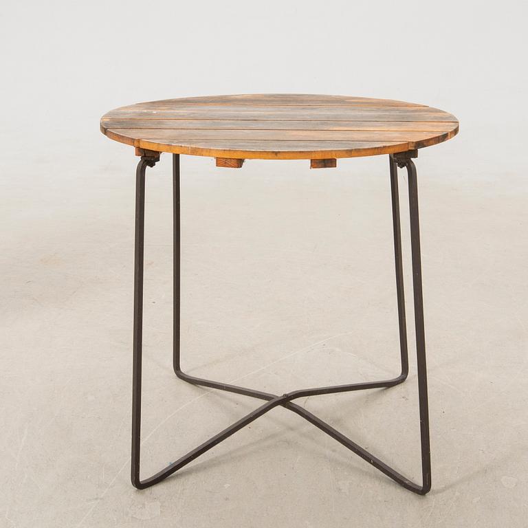 Garden furniture 5 pcs "Garden table 9A", "Garden chair 6" and "Garden chair 1" Grythyttan 1930s/40s.