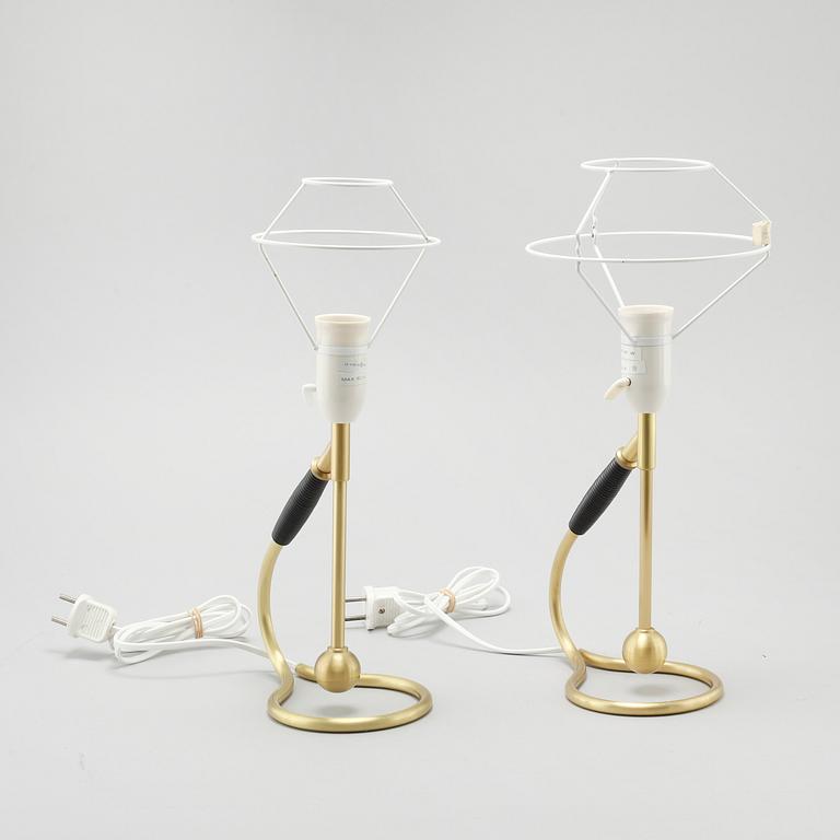 A pair of table lamps from Le Klint, second half of the 20th century.