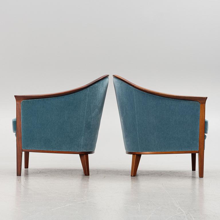 A pair of "Fabiola" armchairs, Bröderna Andersson, Sweden.