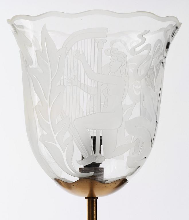 BO NOTINI, golvarmatur, Glössner & Co, Stockholm 1940-tal.